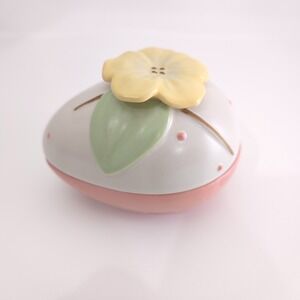 *MINT* Salem China DWS/NOT MWS Flower Easter Egg covered Ceramic Easter dish SCF